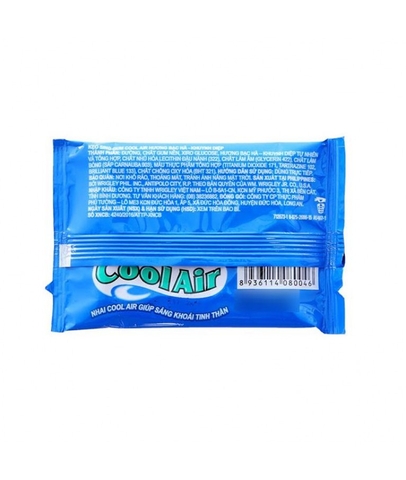 Kẹo Sing-gum coolair hương bạc hà khuynh diệp - vỉ 11.6g