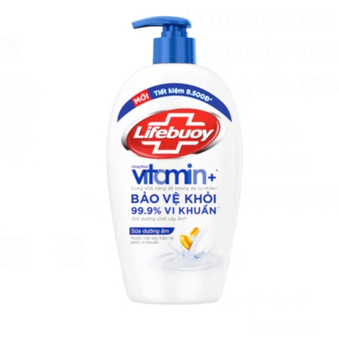 LIFE BUOY Nước rửa tay sữa dưỡng ẩm - chai 450g