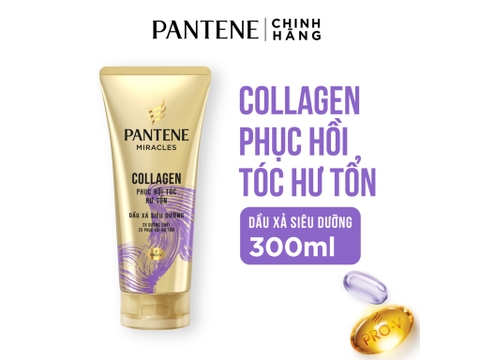 Dầu Xả Pantene Collagen Phục Hồi Tóc Hư Tổn - Tuýp 300ml