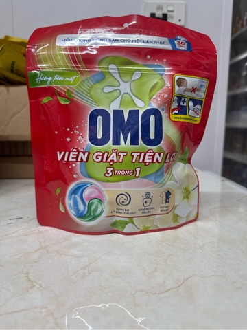 OMO Viên Giặt 3trong1 Hương Tươi Mát - Túi 315g