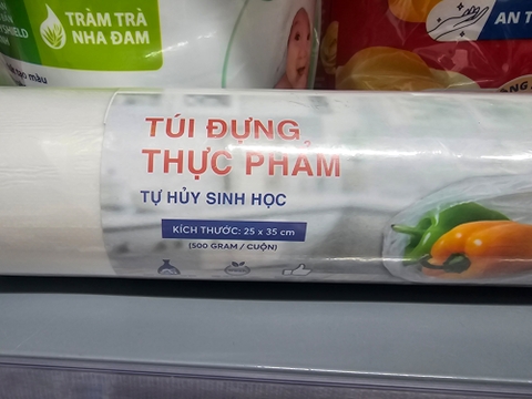 Túi Đựng Thực Phẩm tự hủy sinh học - 25*35cm