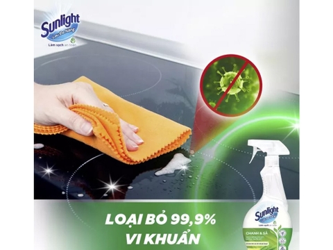 SUNLIGHT Nước Lau Đa Năng Chanh & Sả - Chai 500ml