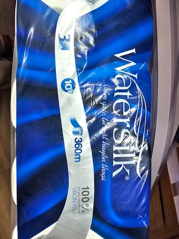 Giấy vệ sinh Watersilk 36m không lõi 10 cuộn/túi