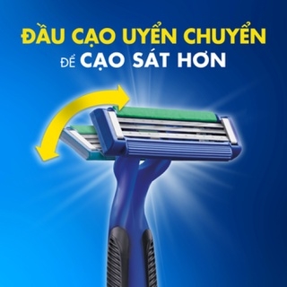 Dao cạo râu Gillette Flexi 3 - Xanh 4+2 - 6 cái