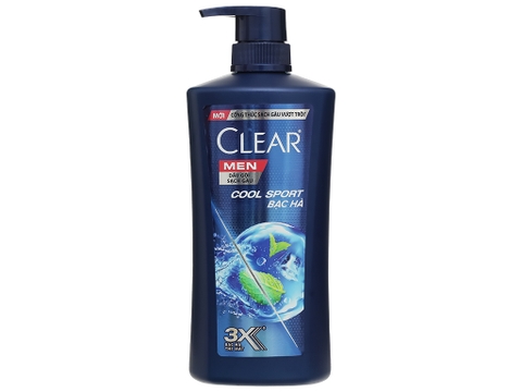 CLEAR MEN Dầu Gội Mát Lạnh Bạc Hà 630g