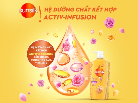 SUNSILK Dầu Gội Mềm Mượt Diệu Kỳ 650g - Nhãn vàng