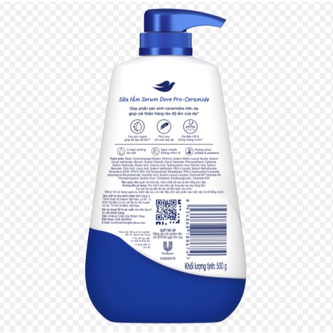 DOVE Sữa Tắm Serum Tái Tạo Độ Ẩm - Chai 500G