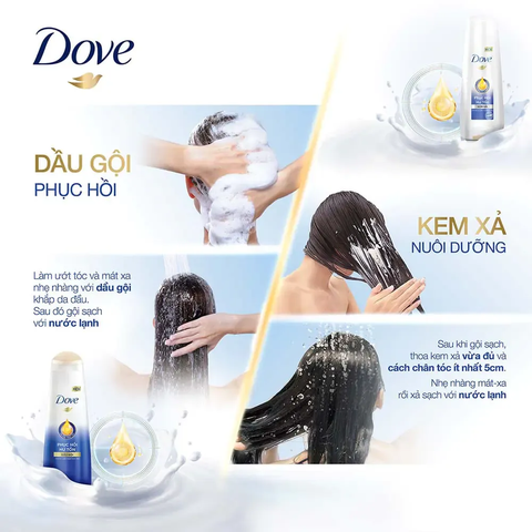 DOVE Dầu gội phục hồi hư tổn 170g