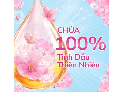 Downy nước xả vải hương tinh khôi Lan tiên và Trà trắng - gói 18ml