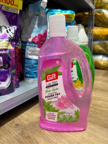 Gift lau sàn Thiên nhiên Power Tea hương Lily - chai 1L