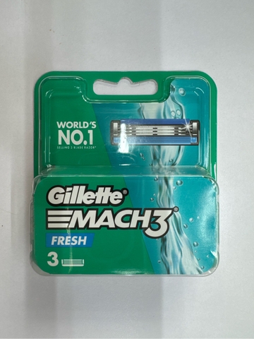 Lưỡi Dao Cạo Râu Gillette Mach 3 Fresh - Set 3 Lưỡi