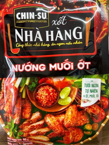 Xốt gia vị Chinsu Nướng muối ớt - gói 80g