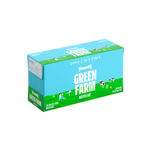 Sữa Vinamilk Green Farm Tiệt Trùng Cao Cấp Nguyên Chất - Hộp 180ml