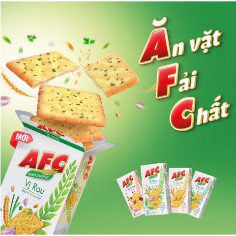 Bánh cracker AFC vị rau - Hộp 172g