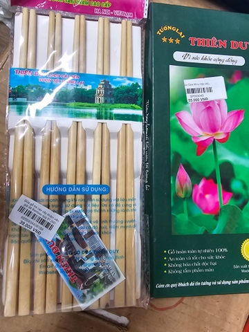 Bộ đũa gỗ tre Thiên Duy