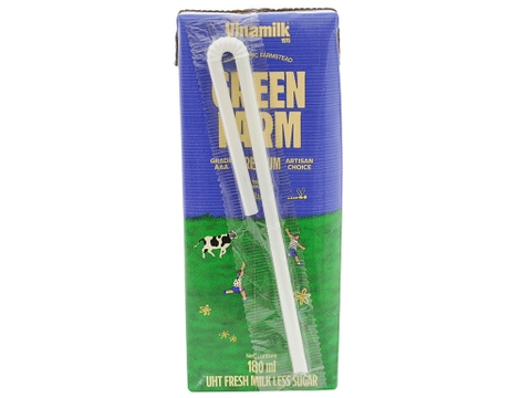 Sữa Vinamilk Green Farm Tiệt Trùng Cao Cấp Rất Ít Đường - Hộp 180ml