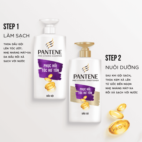 Dầu Xả Pantene Phục Hồi Tóc Hư Tổn - Chai 650ml