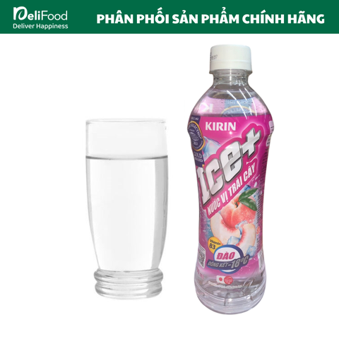 Nước vị trái cây ICE+ hương đào - chai 490ml
