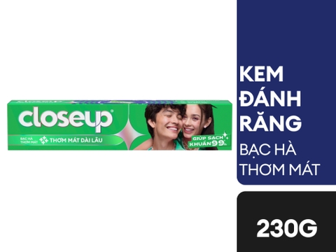 Kem đánh răng Closeup bạc hà thơm mát 180g