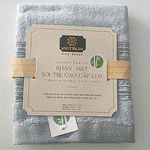 Khăn mặt sợi tre Lux cao cấp