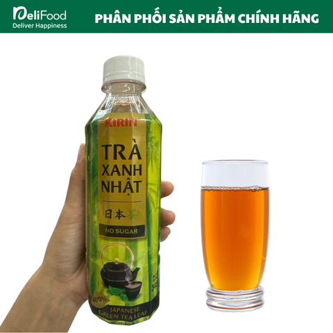 Trà xanh Nhật Kirin không đường - Chai 345ml
