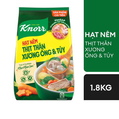 Hạt nêm Knorr thịt thăn xương ống và tủy - Túi 1,8kg