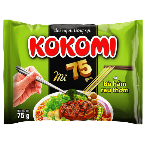 Mì Kokomi 75 Bò hầm rau thơm - Gói 75g