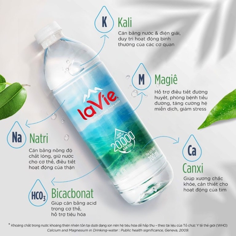 Nước khoáng LaVie - chai 500ml