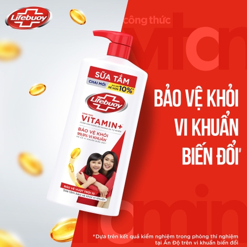 LIFE BUOY Sữa tắm bảo vệ vượt trội 800g/899g