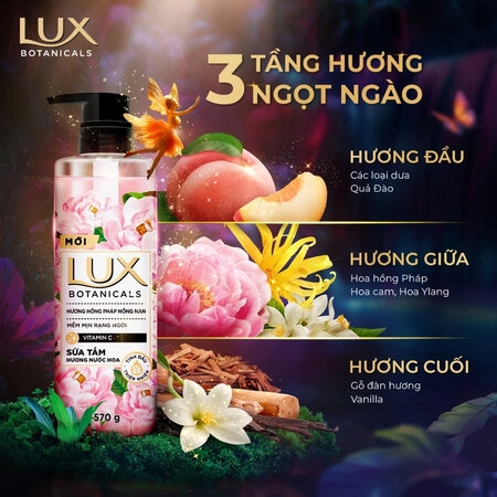 LUX Sữa Tắm Botanicals - Chai 570g