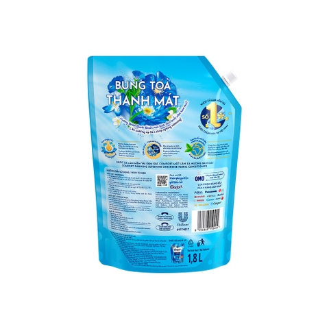 COMFORT nước xả Đậm Đặc 1 Lần Xả Hương Ban Mai - Túi 1,8L