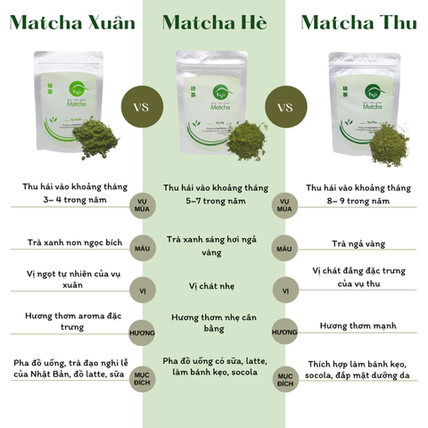 Bột Trà Xanh Matcha Fuji Vụ Xuân - Túi 50g