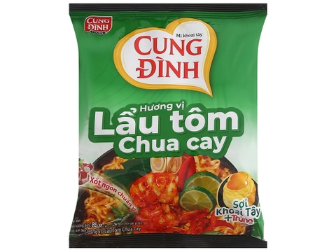 Mì khoai tây Cung Đình Tôm Chua Cay - gói 85g