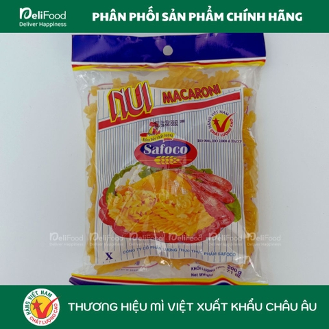 Nui ống - Nui Maccaroni - Nui Rau Củ Safoco