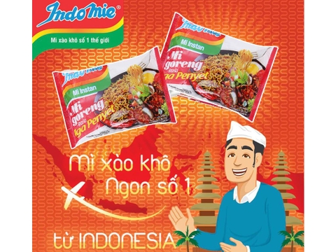 Mì Trộn Indomie Vị Sườn  - Gói 80g