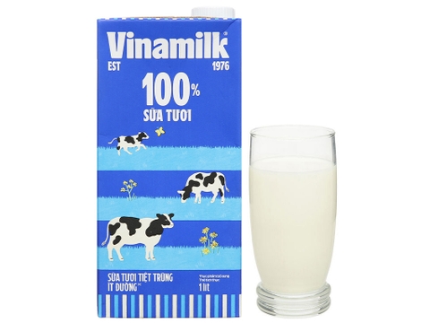 SỮA TƯƠI VINAMILK 100% ÍT ĐƯỜNG - 1 Lít