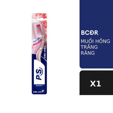 P/S Bàn Chải Đánh Răng lông tơ phủ Muối Hồng trắng tự nhiên - Cái