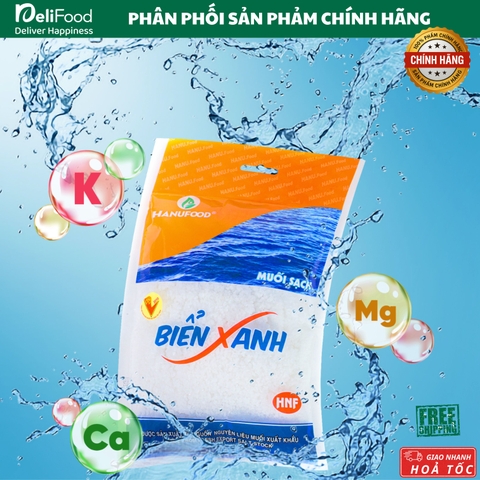 Muối sạch biển xanh Hanufood - 950g