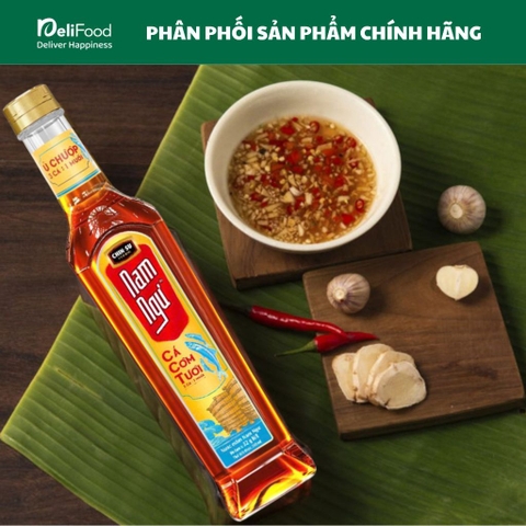 Nước mắm Nam Ngư Cá Cơm Tươi Cao cấp - Chai thuỷ tinh 500ml