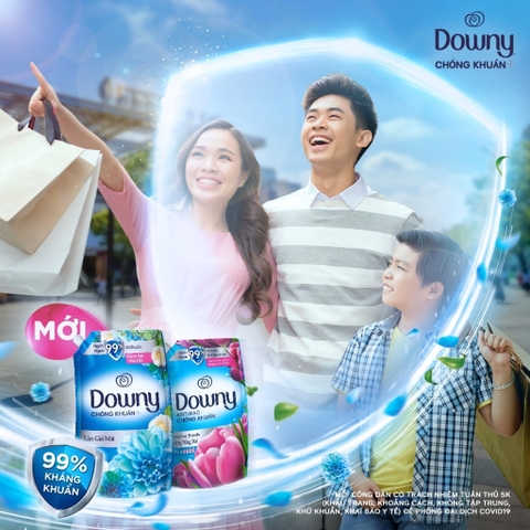 Nước Xả Vải Downy Hương Nắng Mai - Túi 2,6L