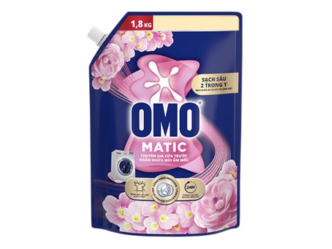 OMO nước giặt Matic cửa trước ngăn ngừa ẩm mốc - túi 1.8kg