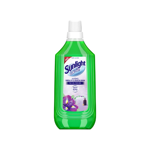Nước lau sàn SUNLIGHT Tinh dầu thảo mộc hoa Diên vỹ và Bạch đàn - chai 1kg