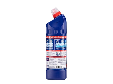 Nước tẩy bồn cầu & nhà tắm VIM diệt khuẩn xanh biển - chai 880ml