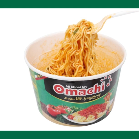 Mì trộn Omachi Xốt spaghetti - Tô 105g