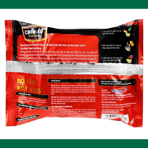 Mì Omachi special Bò hầm xốt vang - Gói 92g