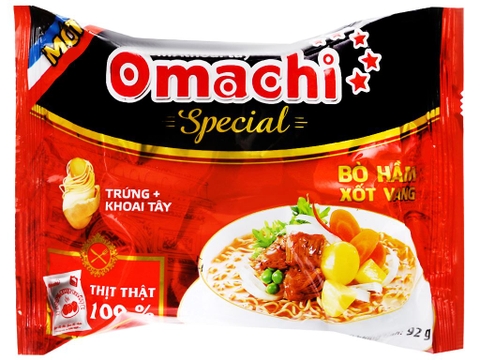 Mì Omachi special Bò hầm xốt vang - Gói 92g