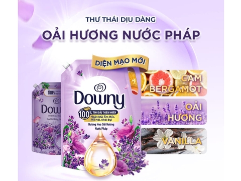 Downy nước xả vải Hương hoa oải hương - túi 2,5L