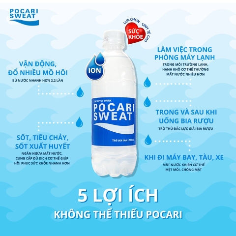 Nước Bù Khoáng Pocari Sweat - chai 500ml