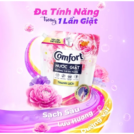 COMFORT Nước Giặt Dưỡng Vải Thanh Lịch - Túi 3.6kg