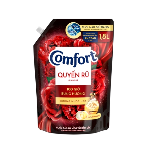 COMFORT Nước xả vải Hương Nước Hoa Thiên Nhiên Quyến Rũ - Túi 1.8L (loại cũ)